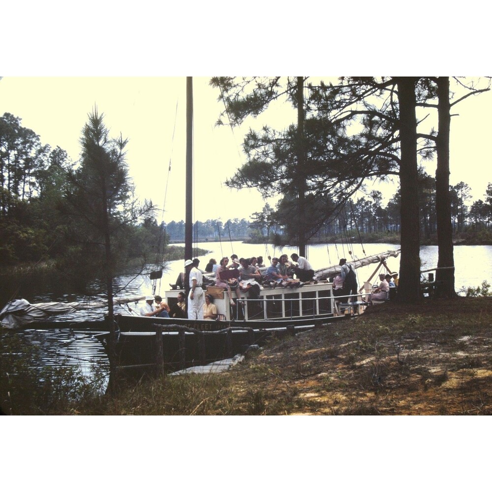 Kodak Slide 35mm 1950s Red Border Kodachrome, scenic wildlife boat tour
